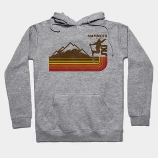 Retro Mammoth 70s/80s Style Skiing Stripe Hoodie